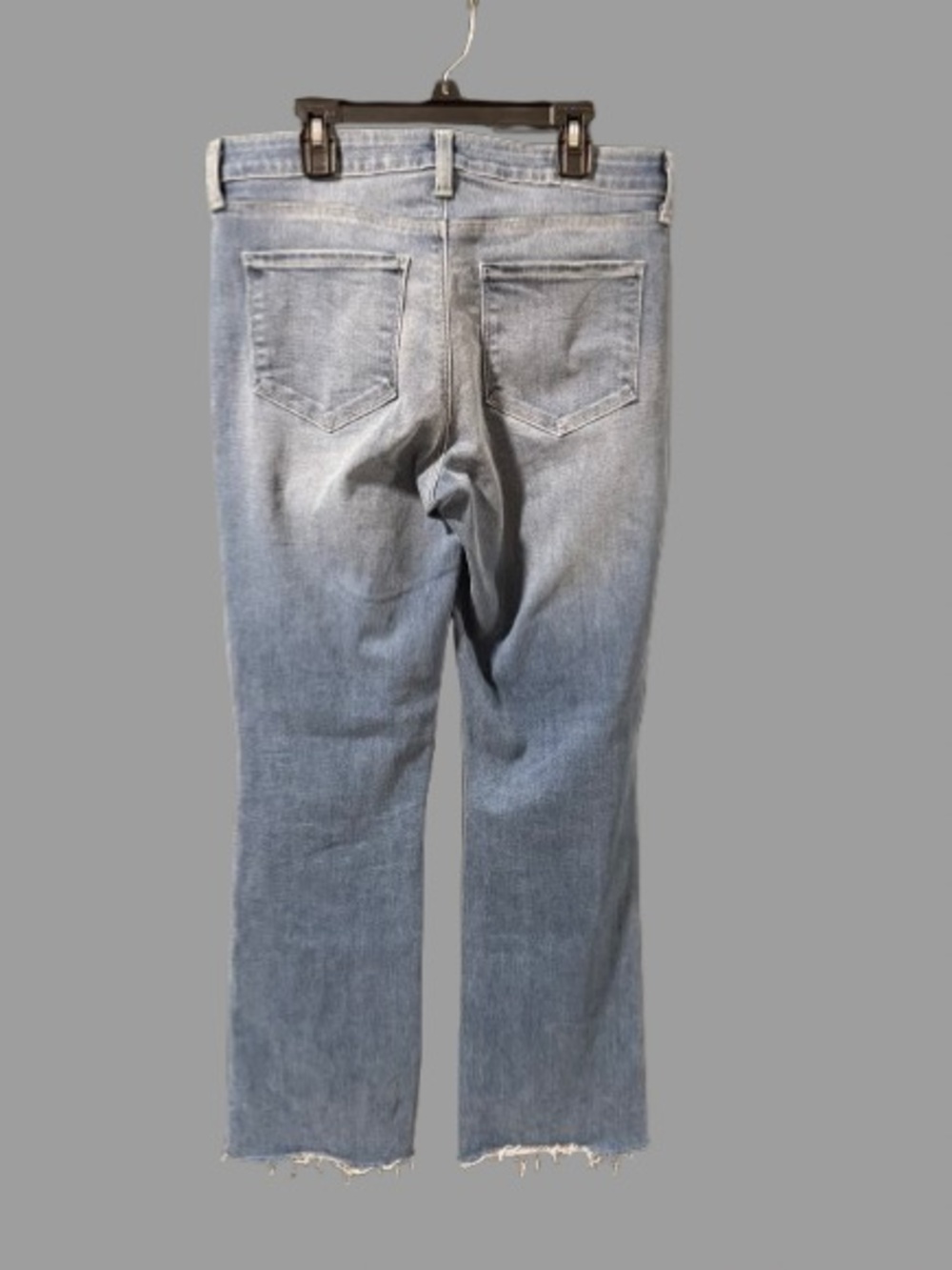 L’AGENCE Size 28 Raw Hem Bootcut Jeans Light Wash Stretch Denim - Picture 3 of 5